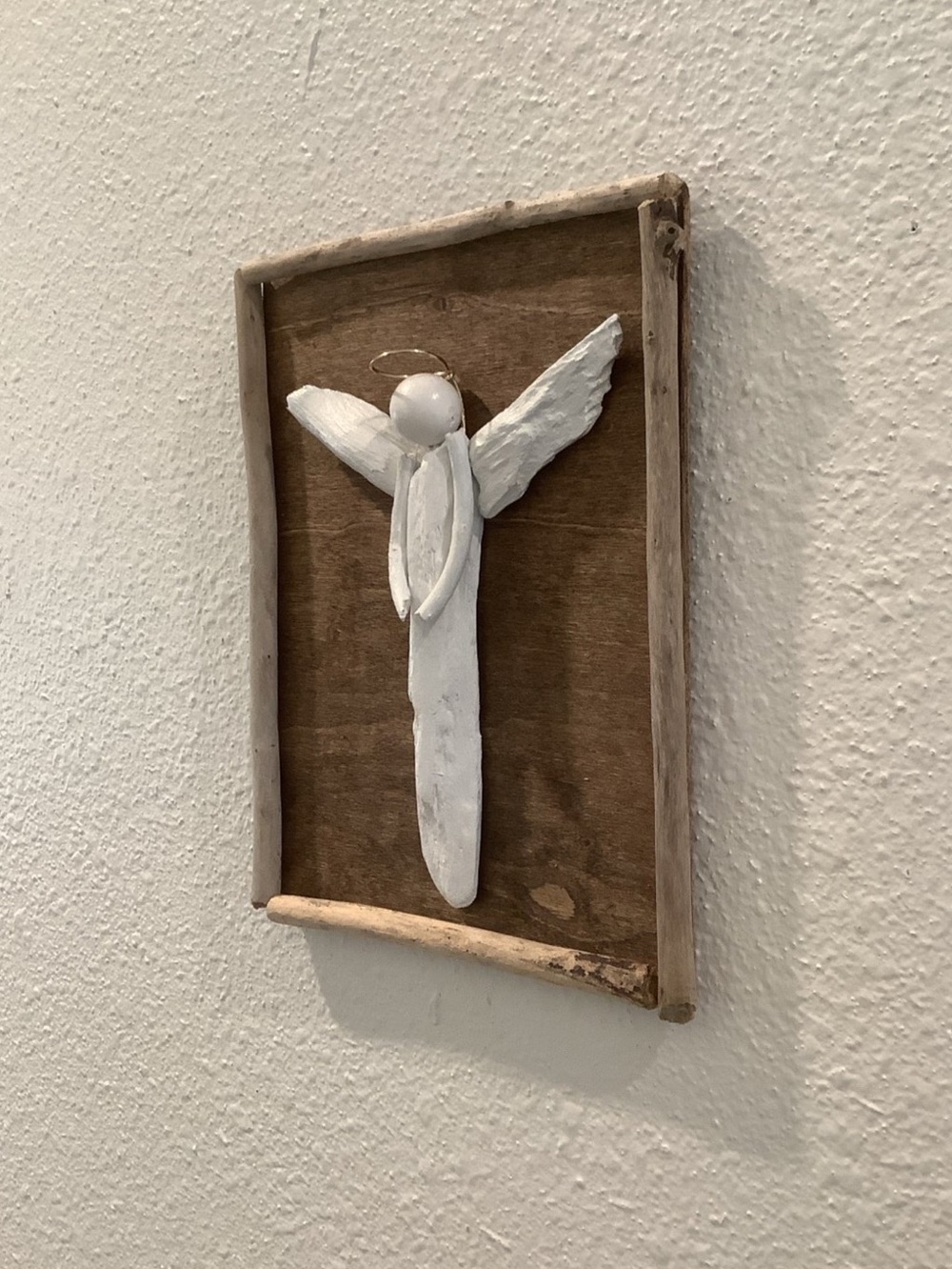 Driftwood Art , Driftwood Angel, Driftwood Angel Wall Art, Angel Wall Art - Picture 4 of 5